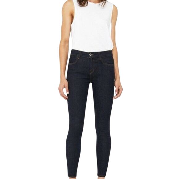 baldwin Denim - Baldwin Cropped Black Jeans Karlie High Rise Size 24
